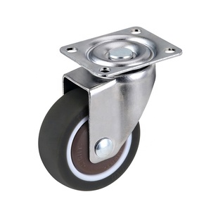 Rueda giratoria SS de <span class=keywords><strong>1</strong></span> pulgada, ruedas pequeñas de goma para quioscos de exhibición - Product Image 4