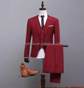 Tuxedos homem de casamento, ternos de casamento para homens, jaqueta + calça + colete, moda 2022