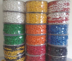 6mm <strong>Colored</strong> Traffic Roadway Safety <strong>Plastic</strong> <strong>Chain</strong> for Traffic Cones