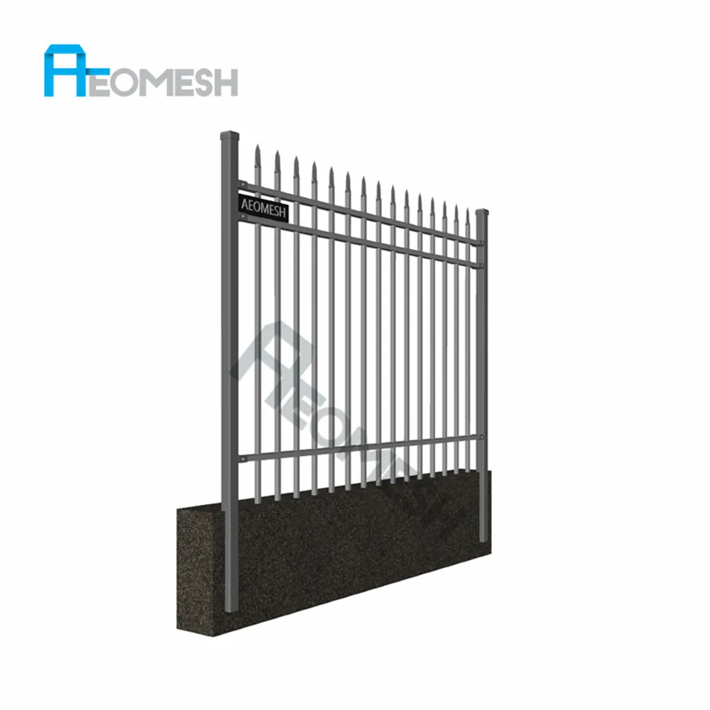 Galvanized Steel Picket Fence / Decorative Picket Fence / Fence Pickets