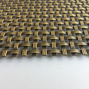 Mesh,metal Ceiling Mesh, Decorative Grills Decorative Metal Woven Antique Brass 6mm Mesh Wire Steel Plain Weave 1 * 3mm 25% 1.5m - Product Image 4
