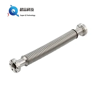 Fitting Hose Conflat Flange CF Flexible Coupling DN16CF Bellows Hose 304 Stainless Steel Fittings