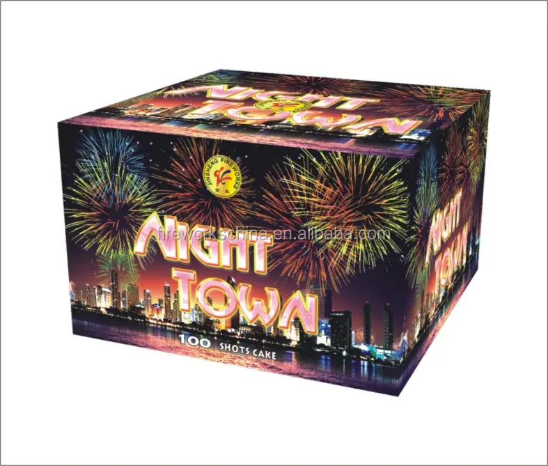 Kuchen Feuerwerk China 100 Schüsse Neujahr gerade 100 Schüsse China Kuchen Feuerwerk mit CE und EX Zulassung Papier röhre Multi Color