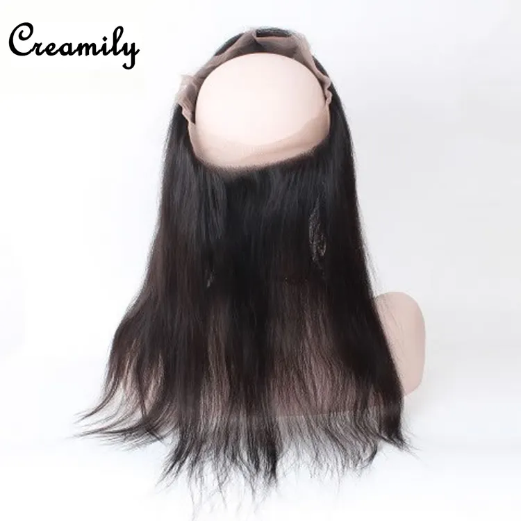 Haute Qualité 100 Non Transformés Cuticule Alignés cheveux Crus Cheveux Humains 360 Dentelle Frontale Fermeture