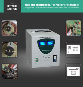 Stabilisateur de tension automatique monophasé de type servo 1000W 2000 Watt 3KVA AC 208V avec affichage numérique - Product Image 6