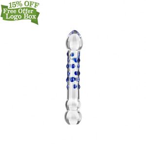 मुफ़्त कस्टम बॉक्स - मुफ़्त नमूना ग्लास यथार्थवादी लिंग क्रिस्टल गुदा मोती बट प्लग डिल्डो चीन फैक्टरी कम कीमत के साथ - Product Image 5