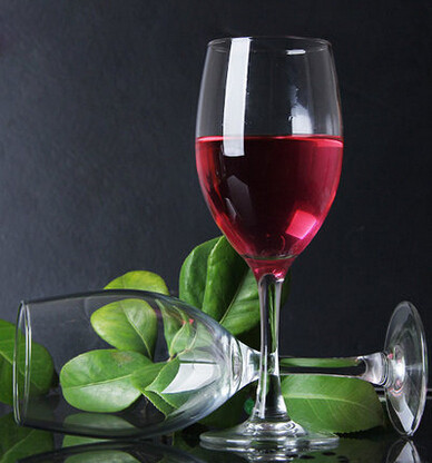 13 oz Strong Wine Glass for Red White by Machine Made High Stem Wine Glass