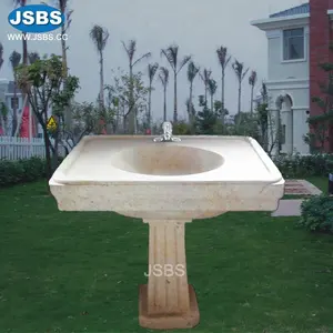 Basit Tasarım Ev Kullanılan taş ayaklı lavabo Bahçe Için