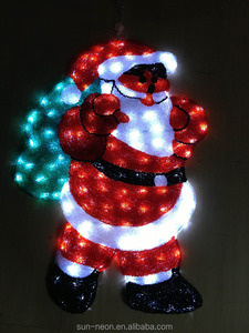 2D Led De Noël Acrylique Santa Claus Motif Lumière haute qualité motif corde lumière - Product Image 2