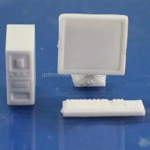 1:25 Plastic/ABC Material white desktop computer scale model for architectural miniature model