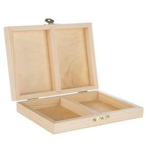 Giá Rẻ 2 Ngăn Gỗ Tự Nhiên Chơi Hộp Thẻ - Product Image 1