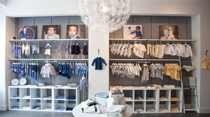 Wholesale <strong>Retail</strong> Custom Wall Mounted Stylish Shop <strong>Display</strong> Shelves Kids <strong>Clothing</strong> <strong>Racks</strong> - Product Image 2
