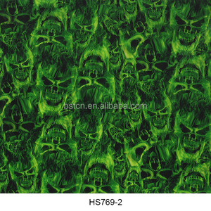 Yeşil Kafatası Hidrografik PVA Film Su Transfer Baskı Hidro Daldırma Transfer Kağıdı Film 50/100cm Genişlik Oto Parçaları Kavisli - Product Image 2
