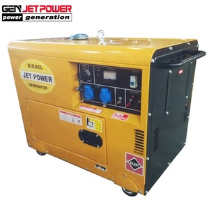 Raffreddato Ad aria 5.5kVA Portatile Silenzioso Generatore Diesel in magazzino (JDE8500SE)