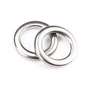 Funadaiko High Quality Stainless Steel Jigging Fishing Accessories Fishing Ring Fishing Solid Ring 5.0mm to10.5mm