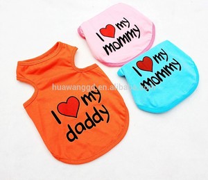 En vrac é<span class=keywords><strong>t</strong></span>é, <span class=keywords><strong>t</strong></span> shirt chien chien de vêtements bon marché j'aime maman/daddy - Product Image 4