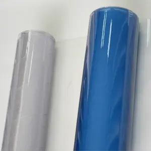 Feuille de PVC non adhésive feuille de membrane Film plastique rouleau Flexible super clair semi-transparent coloré film prix usine