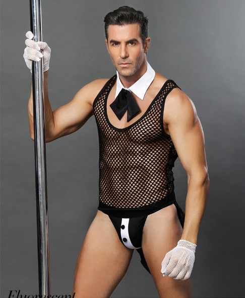 Costume Marinaio Sexy Uomo - Set Intimo Per Cosplay Con Boxer, Collare E Polsini