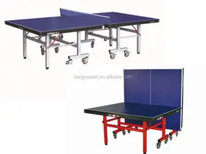 Hoogwaardige dhs tafeltennis tafel/Beste koop indoor vouwen benen tafeltennistafel