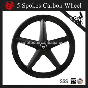 Cinco <span class=keywords><strong>radios</strong></span> de carretera de carbono para la rueda de la <span class=keywords><strong>bicicleta</strong></span>, toray de alta tg de fibra de carbono de la rueda - Product Image 1
