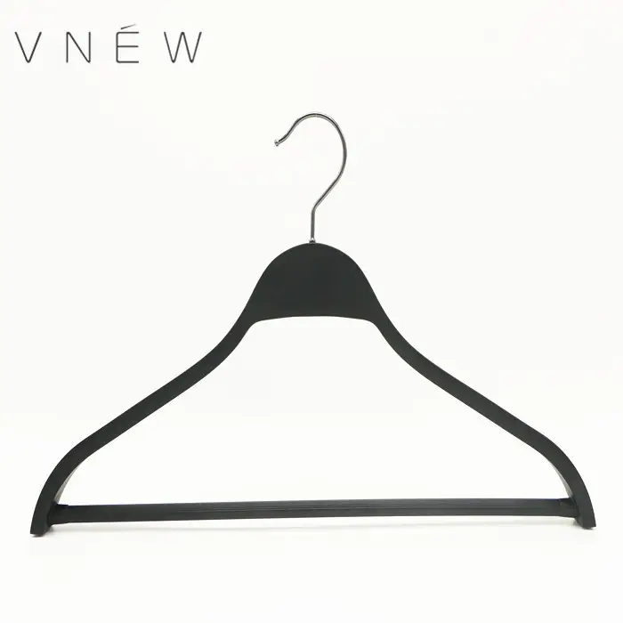 Zara Flat Black Plastic Shirt Hanger for Display Fashion Racks Large Plastic Hanging Garment Stand Clothes