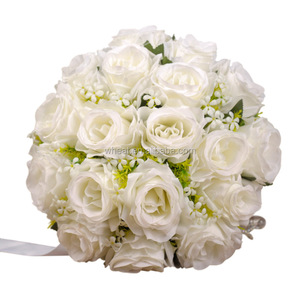 Favores <span class=keywords><strong>de</strong></span> la boda <span class=keywords><strong>de</strong></span> <span class=keywords><strong>novia</strong></span> personalizados decoración Artificial <span class=keywords><strong>de</strong></span> flores atado a mano ramo - Product Image 2