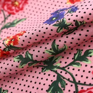 Chinese keqiao cheap wholesale custom fancy fashion flower woven rayon print fabrics imports from China for bali clothing