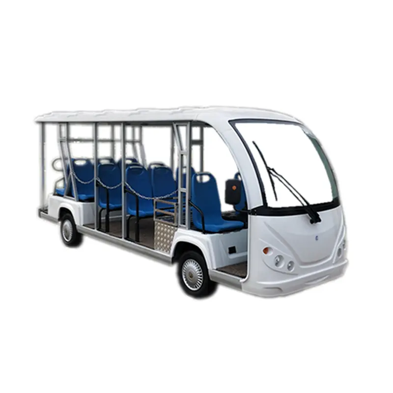 14 ผู้โดยสาร CE ISO9001 ใบรับรอง Leisure เบนซิน Powered Mini Tourist Bus สำหรับขายรถรับส่งทัวร์เที่ยวชมรถ