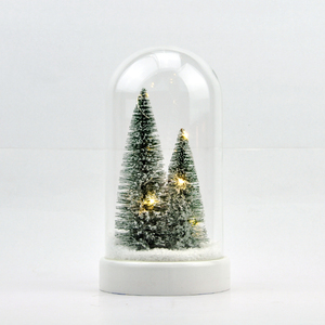OEM decorativo sereno cupola di <span class=keywords><strong>vetro</strong></span> cloche con base e luci a led - Product Image 4