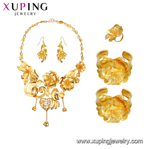 201809 xuping mode 24 k dubai bijoux en or grand costume de mariage bijoux de mariée ensembles - Product Image 2