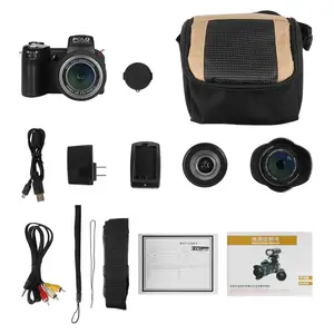 Nieuwe Versie D7100 Digitale Camera Ondersteuning 33MP Autofocus 1080 P HD Camcorder 24x Optische Zoom Telelens + Breed hoek Lens