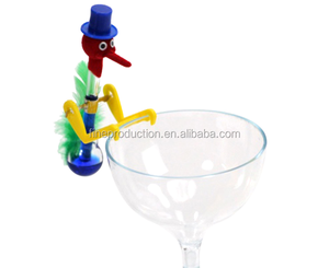 Jouet éducatif de décoration intérieure, artisanat en verre magique, <span class=keywords><strong>Crazy</strong></span> Harry Mini oiseau buveur avec tasse - Product Image 1