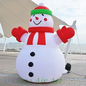 High Quality Merry Christmas Inflatable Snowman Outdoors Santa Decorations snow man with LED ligh for Home Yard Garden Decor