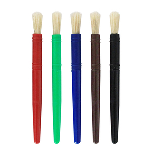 Xin Bowen Set <span class=keywords><strong>di</strong></span> 10 <span class=keywords><strong>Pennelli</strong></span> Professionali per Bambini, Manico in Plastica Colorata, Setole Naturali <span class=keywords><strong>di</strong></span> <span class=keywords><strong>Maiale</strong></span> per Pittura a Olio - Product Image 3