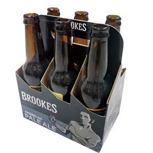 Cajas de Regalo para botellas de cerveza y vino con impresión personalizada, para 6 paquetes