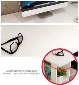 दराज के साथ छोटे कंप्यूटर डेस्क लेखन छोटे से अंतरिक्ष के लिए घर कार्यालय - Product Image 6