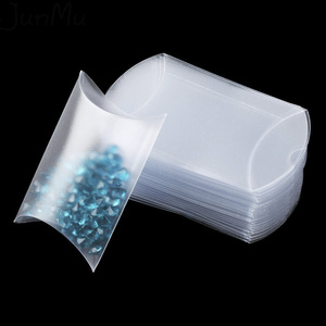 New design superior quality clear PVC plastic gift sweets candy packing pillow box