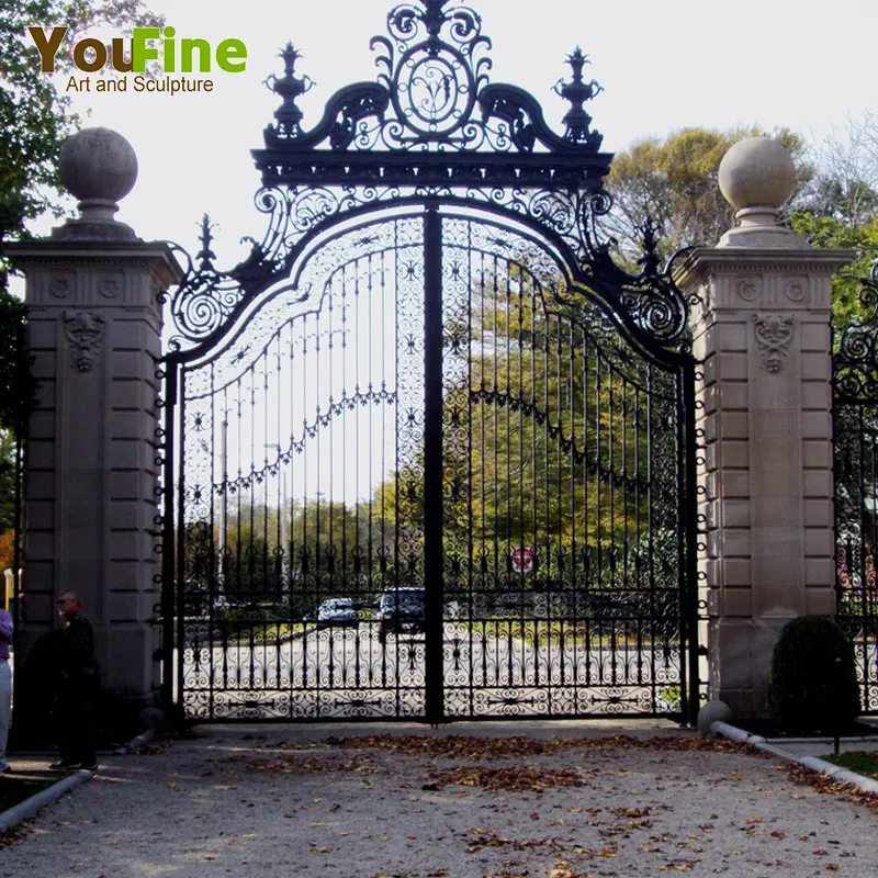 Fancy Wrought Iron Gate for Castle