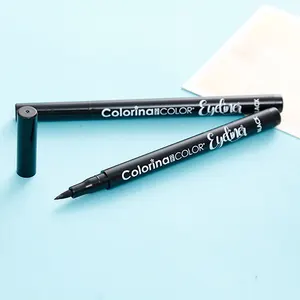 OEM Logo Privé Étiquette En Gros Maquillage Cosmétique Étanche Liquide Naturel Noir Halal Vagan Crayon Eyeliner 36 heures eye-liner