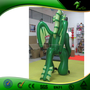 d'animaux costume Animal, Haute Qualité Personnalisé Nouveau Support <span class=keywords><strong>Gonflable</strong></span> <span class=keywords><strong>Dragon</strong></span> Vert <span class=keywords><strong>Dragon</strong></span> Costume Avec Double PVC - Product Image 3