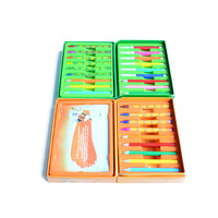 Offre Spéciale Papeterie Ensemble Dessin Outil Kit Boîte de Papier D'emballage Pour enfants 18 Pcs Art, stationnaire, peinture à l'huile, crayons de bain, art supplie