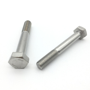 Vis à tête hexagonale en acier inoxydable 304 <span class=keywords><strong>SS</strong></span> 316 A4 <span class=keywords><strong>A2</strong></span> DIN 933 DIN 931 - Product Image 1
