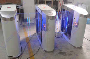 Led ODM rápido puerta corredera barrera de seguridad peatonal puertas con vidrio - Product Image 4