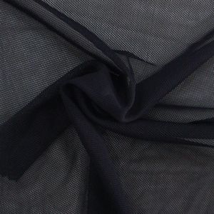 Đen Trong Suốt 94 Polyester 6 Spandex 4 Way Stretch Power Lưới Vải - Product Image 1