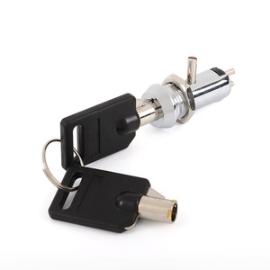 JK012 cctv 디스크 캐비닛 관형 키 잠금 행운의 기계 더블 기능 키 스위치 - Product Image 6