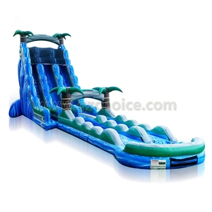 Chine Grands toboggans gonflables Double toboggan toboggan gonflable avec piscine pour terrain <span class=keywords><strong>de</strong></span> jeu extérieur - Product Image 5