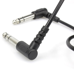 <span class=keywords><strong>Cable</strong></span> de Audio estéreo para instrumento de guitarra, <span class=keywords><strong>TRS</strong></span> de 1/4 "a 6,35mm, 1/4", <span class=keywords><strong>TRS</strong></span>, de ángulo recto - Product Image 2