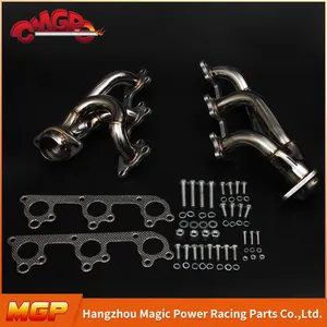 304 Stainless Steel Car Exhaust Header For Ford Mustang 4.0L V6 2005-2009