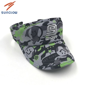 De todo camuflaje de wicking de la humedad birdeye de malla de piqué de golf visera de sol con bordado - Product Image 6