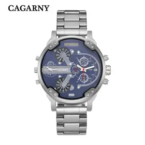  CAGARNY Brand Design Horloge Man Mode Luxe Gold Stalen Armband Band Quartz Horloges Zakelijke Mannelijke Geschenken Horloges